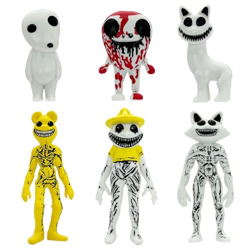 Gensly 6Pcs Zoonomaly Figuren Zoonomaly Spielzeugfiguren Tortenaufsatz Party-Dekorationen Horror-Monsterfiguren Geschenke für Spielefans von Gensly