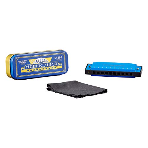 Gentlemen's Hardware Herren Classic Blues Harmonica Mundharmonika, blau, Einheitsgröße von Gentlemen's Hardware