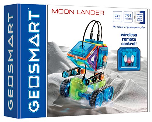 GeoSmart - Moon Lander, Magnetic Construction Set with Wireless Remote Control, 31 pieces, 5+ Years von GeoSmart