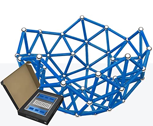 Geomag Masterbox Large 183 - Magnetstäbe Spielzeug - Blau - 248-teilige Box von Geomag