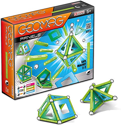 Geomag, Classic Panels, 460, Magnetkonstruktionen und Lernspiele, 32-teilig von Geomag