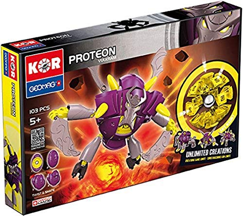 Geomag 633 - Kor Proteon Vulkram, 103 Teile, 5517521 von Geomag