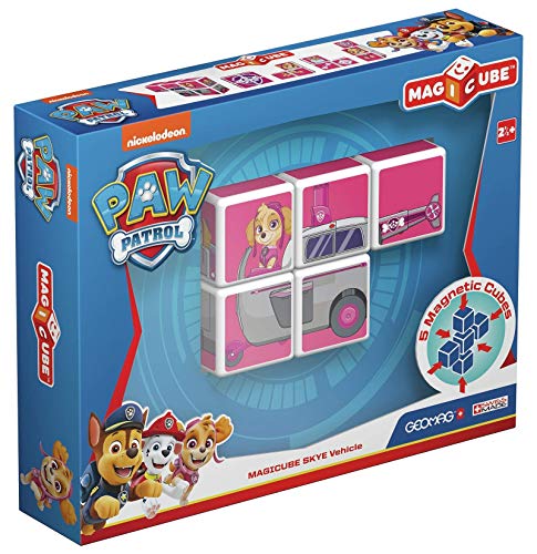 Geomag MagiCube PAW PATROL 081 Skye's Helicopter 5 Magnetwürfel für Konstruktionen von Geomag