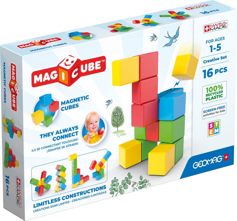 Geomag Magicube Creative Set Baukasten 16 Teile von Geomag