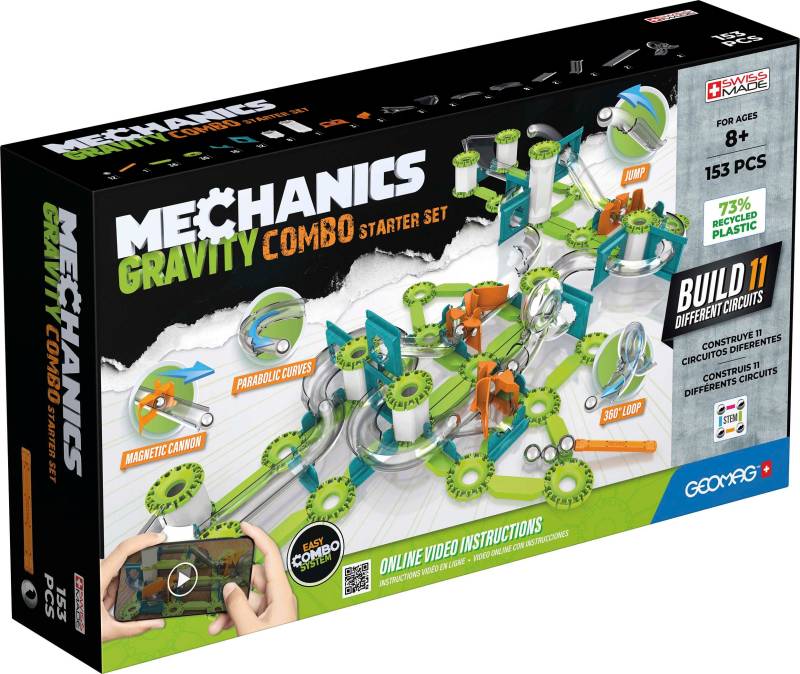 Geomag Mechanics Gravity Combo Starter-Set 153 Teile von Geomag