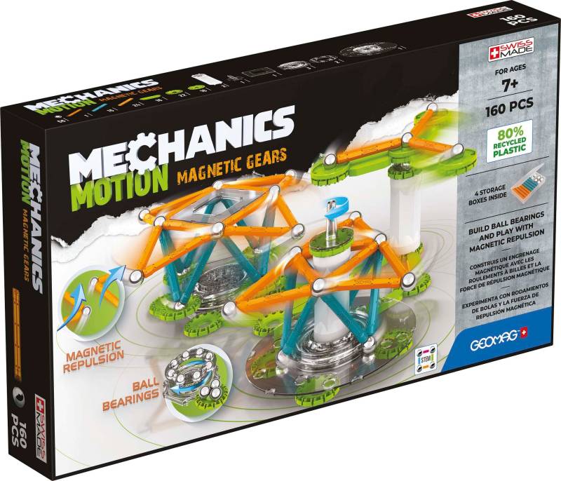 Geomag Mechanics Motion 3 Magnetische Gänge Bausatz 160 Teile von Geomag