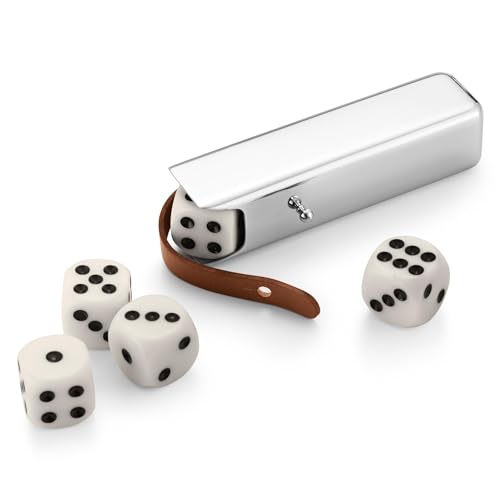 Georg Jensen Sky 5 Dice Set In Case Stainless Steel von Georg Jensen