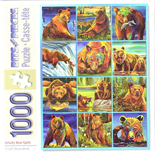 Grizzly Bear Quilt von Nancy Dunlop Cawdrey 1000 Teile Puzzle von George