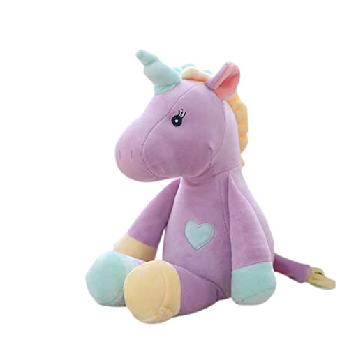 Georgie Porgy Plüsch Einhorn Stofftier Kuscheltier Tier Plüschtier für Kleinkind Kinder (Lila) von Georgie Porgy