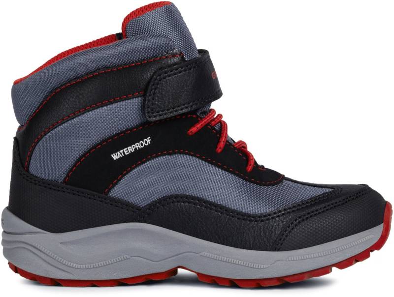 Geox New Alaska WPF Winterstiefel, Black/Red 25 von Geox