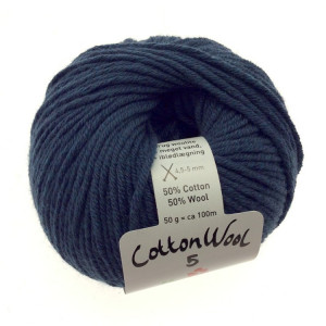 Gepard Garn CottonWool 5 Garn Unicolor 748 Marineblau von Gepard Garn