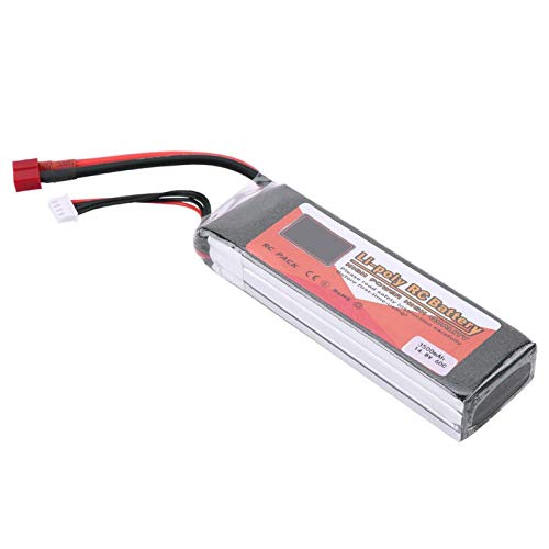 Germerse LiPo-Akku, ZOP Power 4S LiPo-Akku 5000mAh, wiederaufladbarer LiPo-Akku T-Stecker für Kinder im Freien Rc Helicopter(3500mAh 14.8V 60C T Plug) von Germerse