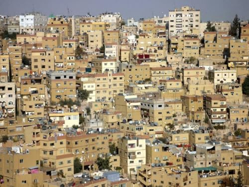 1000-teiliges Puzzle für Erwachsene, Motiv: AMMAN JORDAN SKYLINE Poster, Holzpuzzle, Banner, Hauptstadt, Luftaufnahme, A405, herausfordernde Puzzles für Freunde, Familie, Wanddekoration von Geroclonup