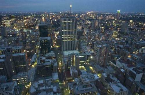 Jigsaw Puzzles für Erwachsene, 1000 Teile, JOHANNESBURG SKYLINE Glänzende Holzpuzzles Südafrika Jozi egoli A272 Herausfordernde Puzzles für Freunde Familie Wanddekoration von Geroclonup