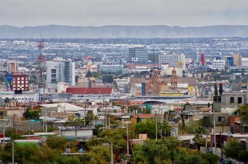 Puzzle für Erwachsene, 1000 Teile, CIUDAD JUAREZ MEXICO CITY SKYLINE Glänzende Holzpuzzles Druckbanner A282 Herausfordernde Puzzles für Freunde Familie Wanddekoration von Geroclonup