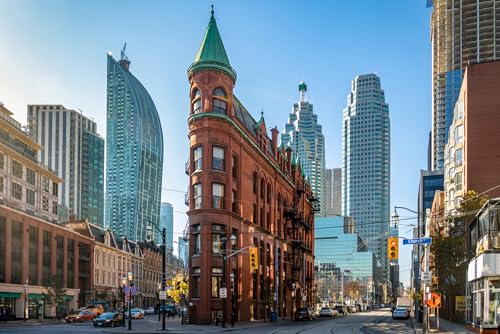 Puzzle für Erwachsene, 1000 Teile, Gooderham Building Flatiron Building Toronto Ontario Kanada Foto Familie Lustig Herausfordernd Urlaub Puzzles Geschenk von Geroclonup