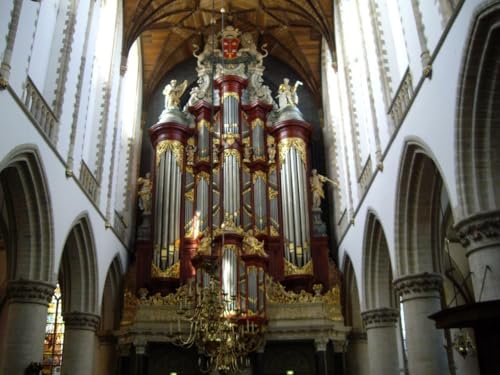 Puzzle für Erwachsene, 1000 Teile, MOZART ORGAN GROTE KERK BAVOKERK HAARLEM Glänzende Holzpuzzles Druck A213 Herausfordernde Puzzles für Freunde Familie Wanddekoration von Geroclonup