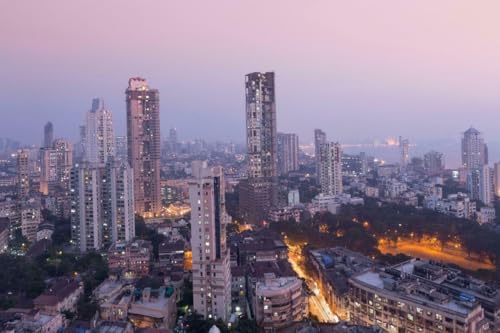 Puzzle für Erwachsene, 1000 Teile, MUMBAI INDIA SKYLINE Glänzende Holzpuzzles Banner, Bombay Maharashtra A262, herausfordernde Puzzles für Freunde, Familie, Wanddekoration von Geroclonup