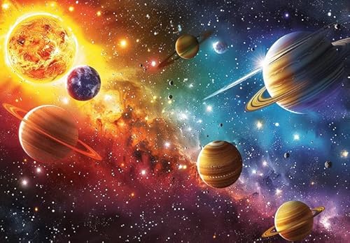 Puzzle für Erwachsene, 1000 Teile, Sonnensystem, Planeten, herausforderndes Puzzle, perfekt für Spiel, Tierliebhaber, herausfordernde Puzzles für Freunde, Familie von Geroclonup