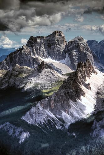 Puzzle für Erwachsene 1000 Teile Dolomiten Gipfel Blick vom Lagazuoi Berg Foto Familie Lustige Herausfordernde Urlaub Puzzles für Erwachsene Puzzle Geschenk für Frauen Männer Senioren von Geroclonup