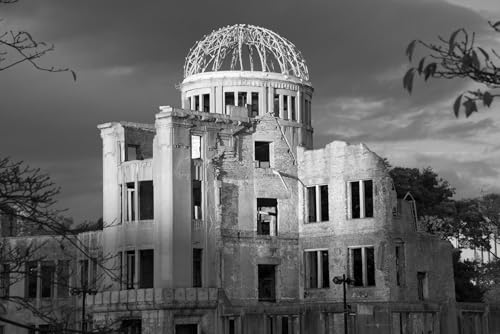 Puzzles für Erwachsene, 1000 Teile, Atombombenkuppel, Kuppel bei Hiroshima, Friedensdenkmal, B&W Fotofamilie, lustig, herausfordernd, Urlaubspuzzles für Erwachsene, Puzzle, Geschenk für Frauen, von Geroclonup