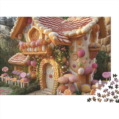 Candy Houses Erwachsene 1000 Teile Puzzles Lernspiel Geburtstag Moderne Wohnkultur Family Challenging Games Stress Relief 1000pcs (75x50cm) von Gerrit