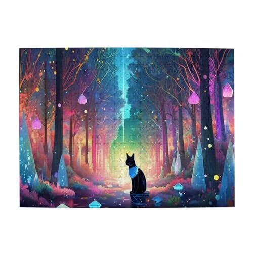 Tier Holzpuzzle Pferds Puzzle niedliches Tier Tigers Jigsaw Puzzle Lernspiel Herausforderung Spielzeug 3D Puzzle (38x26cm/300pcs,13) von Gerrit