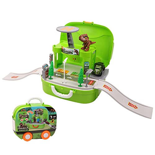 Geruwam Dinosaurier-Truck-Transportträger, Dinosaurier-Transport für Kinder, Triceratops Dino-Truck, vertieft Eltern-Kind-Beziehung, Erscheinungsbild, inspiriert Phantasie, Kreativität, frühes Lernen von Geruwam