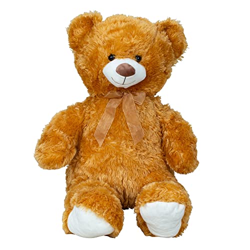 Teddybär 100 cm braun mit Schleife Kuscheltier von Geschenkestadl