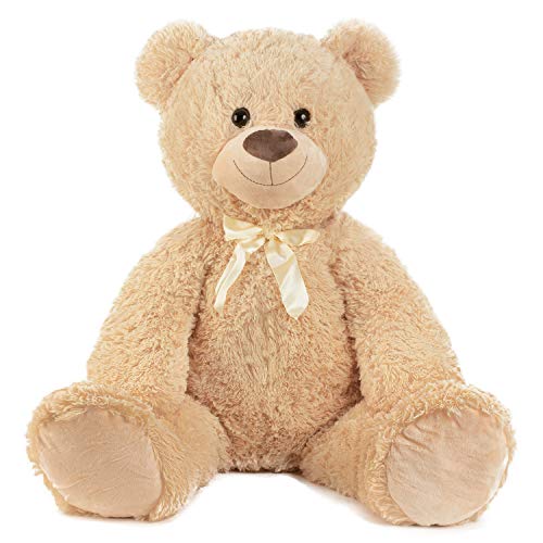 XXL Teddybär 1m Hellbraun Kuschelbär Kuscheltier Stofftier Bär Teddy von Geschenkestadl