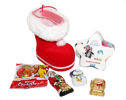 110611 Kinder Nikolaus Stiefel 8cm gefüllt Geschenk Nikolausstiefel von Geschenkpost24