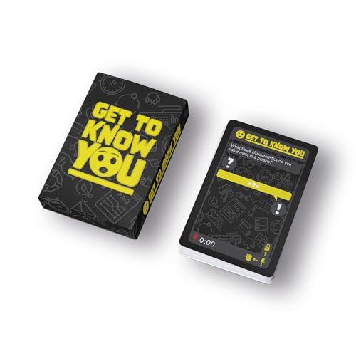 Get to know you - The Deep Talk Card Game! | Less small Talk & More Meaningful Conversations for Any Group | Icebreaker Game | with 52 Playing Cards Made in Germany von Get to know you