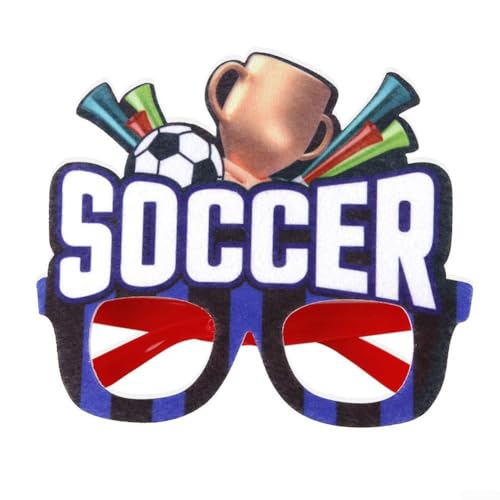 Getdoublerich Europäische Cup-Fan-Brille, zeigen Sie Ihre Unterstützung stilvoll bei Fußballspielen (Stil 1) von Getdoublerich