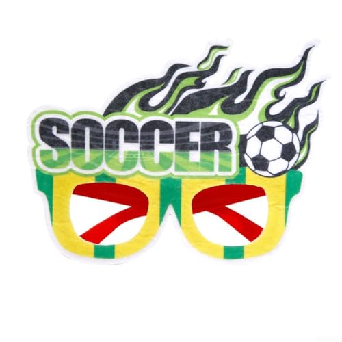 Getdoublerich European Cup Soccer Game Glasses Football Fan Photo Props Cheer Decorative (A) von Getdoublerich