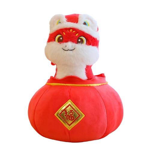 Geteawily Ausgestopfte Schlangen,Schlangen-Stofftier - 3D chinesische Schlangen-Plüschtiere - 3D Chinesische Schlange Plüschtiere Maskottchen Puppe Chinesisches Tierpuppenspielzeug für den von Geteawily