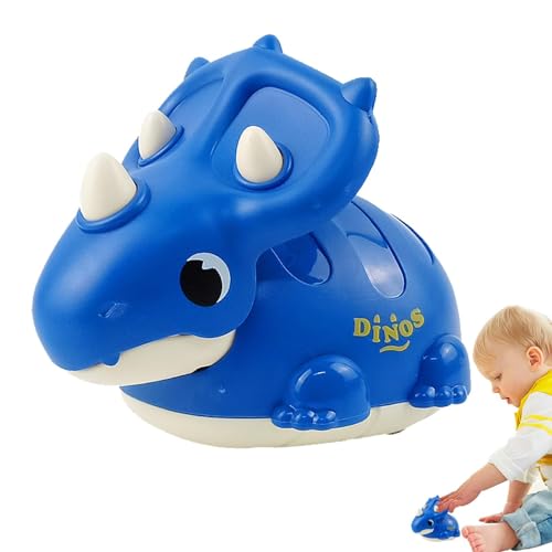 Geteawily Dino-Auto, Dinosaurier-Autospielzeug | Niedlicher Triceratosaurier Press Go Toys - Reibungsbetriebenes Auto, Tierautospielzeug, Dinosaurierspielzeug für die Früherziehung von, von Geteawily