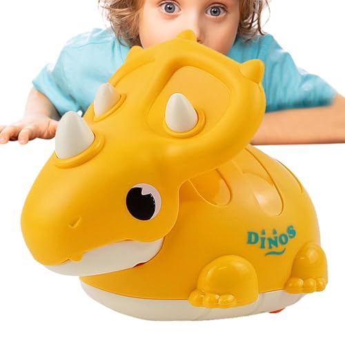 Geteawily Dinosaurier-Auto,Dino-Auto - Niedliches Dinosaurier-Auto-Ziehspielzeug,Triceratosaurier-Tierauto-Spielzeug, Press-and-Go-Spielzeug, reibungsbetrieben, für die frühe Bildung von Kindern und von Geteawily