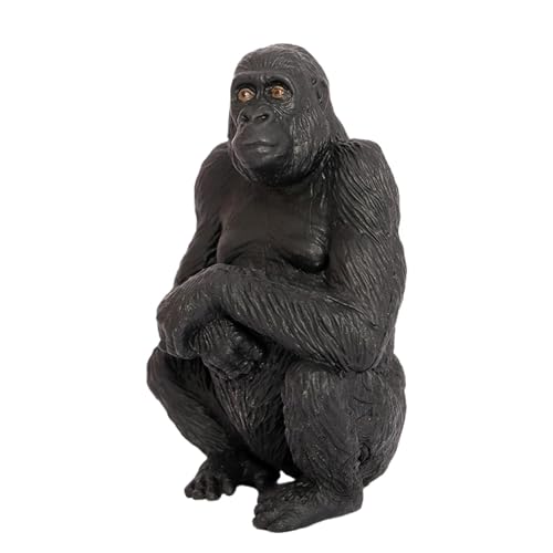 Geteawily Gorilla Modell, Miniatur -Gorilla -Figuren | Orang -Utan -Spielzeugmodell - Wildtierfiguren Animal Desktop Dekoration Ausbildung Kognitiver Spielzeugparty Gefälligkeiten von Geteawily