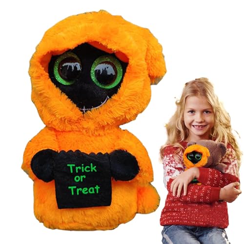 Geteawily Halloween Stofftiere,Halloween Plüsch | Plüsch Cartoon Halloween Plüschtiere Home Decor,Anschmiegsame, niedliche Auto-Innendekoration für Schlafzimmer, Sofa, Wohnzimmer von Geteawily