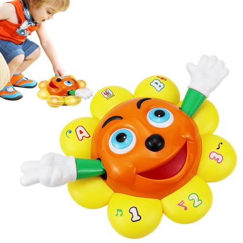 Geteawily Musikalisches Sonnenblumenspielzeug,Sonnenblumenspielzeug - Musikalisches Kinderspielzeug,Elektrisches Sonnenblumenspielzeug, interaktives Spielzeug, Badespielzeug, , Musik, von Geteawily