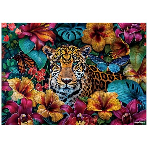 Geteawily Puzzles für Erwachsene,Leopard-Puzzles - 1000-teiliges Puzzle | Puzzle, herausforderndes Puzzle für Erwachsene, kreatives, Robustes, lustiges Denksport-Puzzlespielzeug für Kinder zu Hause von Geteawily