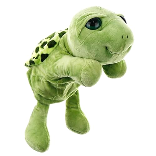 Geteawily Schildkröten-Aktionsspielzeug, Schildkröten-Handpuppe | Cartoon-weiche Plüsch-Schildkrötenpuppe für die Hand - Multifunktionale Requisiten zum Geschichtenerzählen, tragbares von Geteawily
