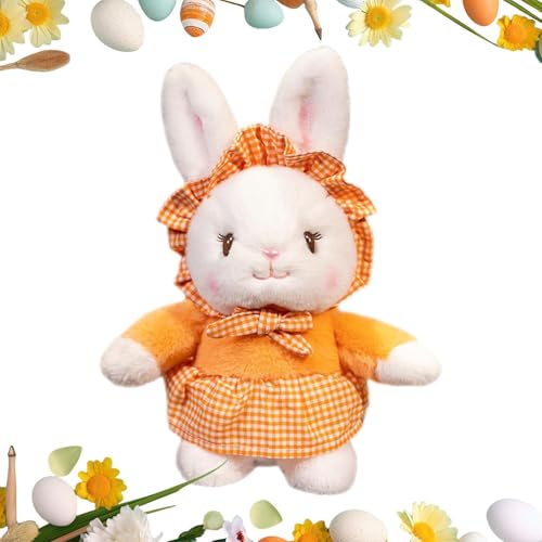 Geteawily Stofftier,Gefüllter Osterhase - Kleine Osterhasenfigur Puppe | Bequeme Tierpuppe für Freundin, Ehefrau, Freundin, Schwester, Tochter von Geteawily