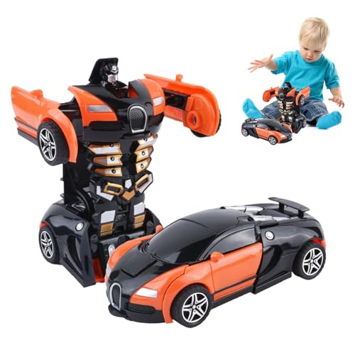 Geteawily Verwandelnde Autos für Jungen, Verwandelbares Roboterauto-Spielzeug,Spielzeugautos verwandeln Spielzeug | Actionfiguren verwandeln Auto 2 in 1, Spielzeug für Jungen, Verformungsspielzeug, von Geteawily