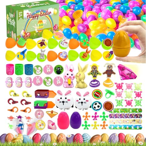 Geteawily eierfüller-Sets,eierfüller | 100 Stück Buntes Eierspielzeug | Sichere Korbfüller, kreative party-Geschenke für Kleinkinder und Kinder, -Mottopartys von Geteawily