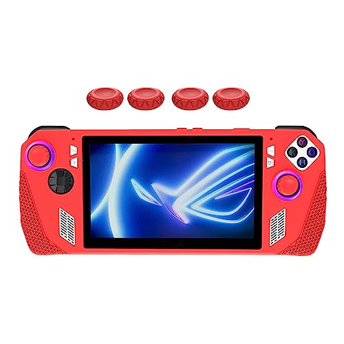 Silikon-Schutzhülle für Rog-ally | Für Rog-ally Handheld-Spielautomaten Silikonhülle Anti-Schock-Schutzhülle | Ergonomische, rutschfeste, flexible Schutzhülle für Gamepad & Spielekonsolen von Geteawily