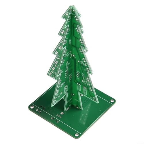 Tauchen Sie ein in die Elektronik und bauen Sie einen wunderschön beleuchteten 3D-LED-Weihnachtsbaum mit unserem umfassenden DIY-Schaltungs-Montageset (3 Farben) von Gettimore