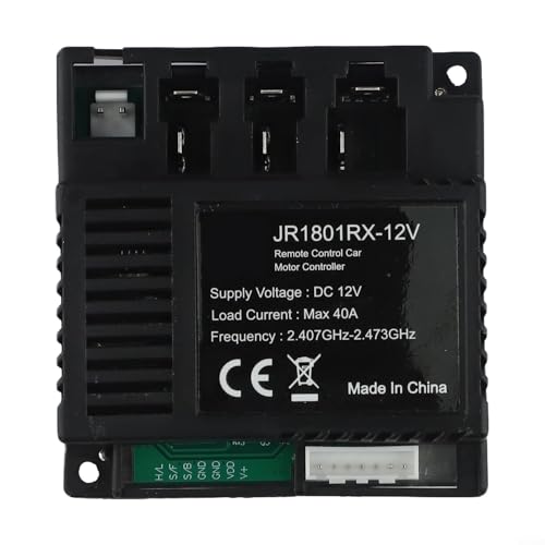 Verbessertes Fahrerlebnis RC & Empfänger Set für Junior Elektroautos, geeignet für alle Altersgruppen (JR1801RX-12V) von Gettimore