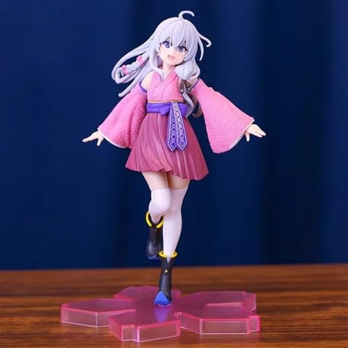 Gexrei Elaina- Sakura Wasou ver.ECCHI-Figur/Anime-Figur/bemaltes Charaktermodell/Spielzeugmodell/PVC/Anime-Sammlerstück, 20 cm (runde transparente Basis) von Gexrei