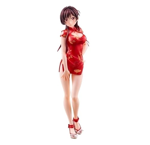 Gexrei Rent-A-Girlfriend Chizuru Mizuhara China Kleid Ver. Actionfigur/ECCHI-Figur/Anime-Figur/bemaltes Charaktermodell/Spielzeugmodell/PVC/Anime-Sammlerstück 29 cm/11,4 Zoll von Gexrei